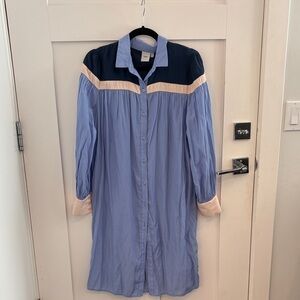 Stylish Blue and Navy Women's Dress